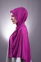 Wine Plain Classic Shawl Viscose Fabric Lycra Combed Cotton 202101_08 - 3