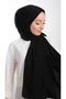 Black Medina Silk Shawl Medina Silk Plain Classic 202103_01