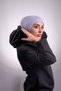 Gray Practical Ready Interlocking Bonnet Viscose Fabric Hijab Sports 2106_15