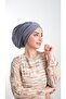 Gray Practical Ready-to-Plug Hijab Bonnet Sandy Fabric Gathered 2114_15