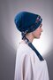 P. Mavisi Practical Ready-To-Wear Hijab Bonnet Sandy Fabric Patterned Chiffon with Belt 1205D_17 - 7