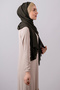 Khaki-gold Back Tied Shawl Chiffon Three-Striped Glitter Pleated 1835_0902 - 2