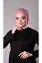 Pink Practical Ready-made Hijab Scarf Sandy Fabric with Back Snap 2206_04