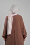 Powder Practical Ready-To-Wear School Shawl Knitted Fabric Plain 2118_06 - 3
