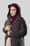 Red Practical Ready-made Hat Hijab Shawl Sandy Plain 3008_31 - 5