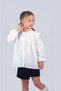 Girl's School Shirt with Ruffles 9-12 Years Old - 5