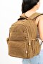 Ultra Light Multi-Pocket Medium Backpack Brown Suitable for High School and Middle School (Model: 571-3E) - 2