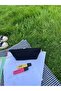 Black Washable Zippered Single Eyed Cloth Linen Pen Holder Pencil Case Wallet Makeup Bag - 8