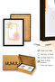 Set of 3 Paintings with Wooden Black Frame - 2