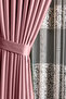 Powder Pink Blackout Curtain Without Pleats Extra Blackout Straight Stitch Single Panel Clr12