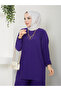 New Season Self-Plissee Stylish Skirt Look Trousers Tunic Suit - 6