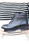 (Astara) Genuine Leather Adjustable Lace Detailed Zippered Inside Orthopedic Ankle Boots - 7