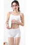 2 Pieces Women's Seamless Invisible Non-Marking Mini Shorts Boxer White Skin - 4