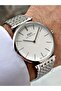 Custom Design 5 Atm Waterproof Steel Band Steel Thin Case Men's Wristwatch