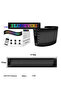 شاشة لوحة LED RGB مقاس 37 سم تعمل بالتحكم في التطبيق مقاس 16 × 64 عاكس حائط زجاجي لمكان العمل - 2