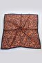 Cinnamon Patterned Moss Crepe Scarf