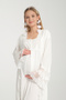 Venera Baby Effortt Lace-Detail Elegant Pajama Set 2-Piece Postpartum Set - 3