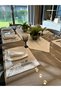 13 Piece 6 Person French Lace Tassel Silver Glitter White American Table Runner Napkin Set - 4