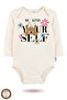 2-Piece 100% Cotton Organic Printed Snap Fastener Baby Bodysuit - 3