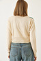 Women's Beige Turtleneck Patterned Knitwear Sweater 60351302 - 5