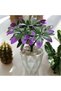 Artificial Flower White Diamond in a Pot Green-Purple Flora Vita "Flower of Life" - 3
