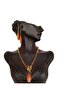 Lunes Almond Cut Agate Stone Necklace - 4
