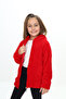 Hooded Zippered Plush Kids Coat - 7