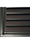 45X58 Anthracite Aluminum Surface Bonding Grille with Fan and Aspirator - 2