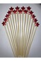 No:82 - 25 Pcs 15 cm Cocktail Long Toothpicks with Stars - 2