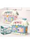 Student House Multi-Purpose and Adhesive Pen Holder and Lockable Piggy Bank, Blue, 21X18 - 3