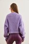 Women's Lilac Thick Hair Braided Soft Textured Knitwear Sweater Kzk- 19000902 - 7