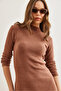 Women's Chocolate Lycra Raised Camisole Dress Elb- 19000751 - 6