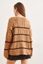 Women's Camel Hair Braided Line Detailed Knitwear Sweater Kzk- 19000919 - 7