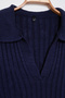 Lacivert Fitilli Polo Yaka Triko Kazak TBBAW25AN00062 - 7