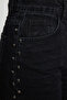 Siyah Trok Detaylı Paçası Yırtmaçlı Yüksek Bel Wide Leg Jeans TWOSS25JE00015 - 4