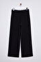 Siyah Wide Leg/Geniş Paça Dokuma Pantolon TWOSS25PL00025 - 10