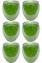 Double Walled Iced Coffee, Latte, Tea Cup Set -250 ml Glass Mug Set 6 Pieces 2220 - 2