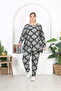 Licra Large Size Suit with Bottom Top Pattern - 2