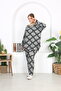 Licra Large Size Suit with Bottom Top Pattern - 3