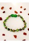 Mosaic Green Amber Baby Bracelet 13 cm - 3
