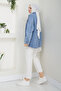 Women's Oversize Blue Denim Jeans Shirt Jacket - 4