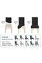 Karedesen Chair Cover Washable Lycra Flexible Elastic Chair Cover Set of 6 - 3