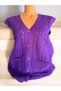 Houndstooth Knitted Dowry Casual Pocketed Knitwear Mother's Vest Winter Seasonal Vest - 3