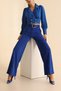 Women's Belted Palazzo High Waist Wide Leg Pants - 2