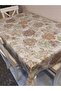 Fiber Pvc Oilcloth - Patterned Erasable Tablecloth (Brown) - 3