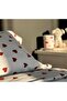 Double Patterned Duvet Cover Set with Elastic Sheets and 2 Pillowcases - 3