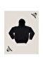 Chess Design Back Printed Black Hooded Unisex Sweatshirt 200-4 - 2