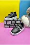 Daily Unisex Black and White Sneaker Velcro Shoes 100 - 7