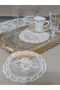 French Lace Decorative Guipure Lace Coffee Cocktail Presentation Napkin 6 Pcs - 6
