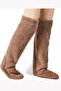 Women's Long Welsoft Plush Sleeping Socks |   Over-The-Knee Room Socks, Comfortable and Flexible Construction - 2